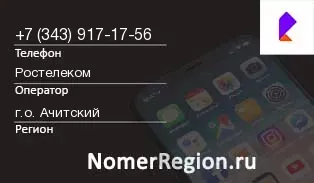 Кто звонил с 3439171756 - регион и оператор